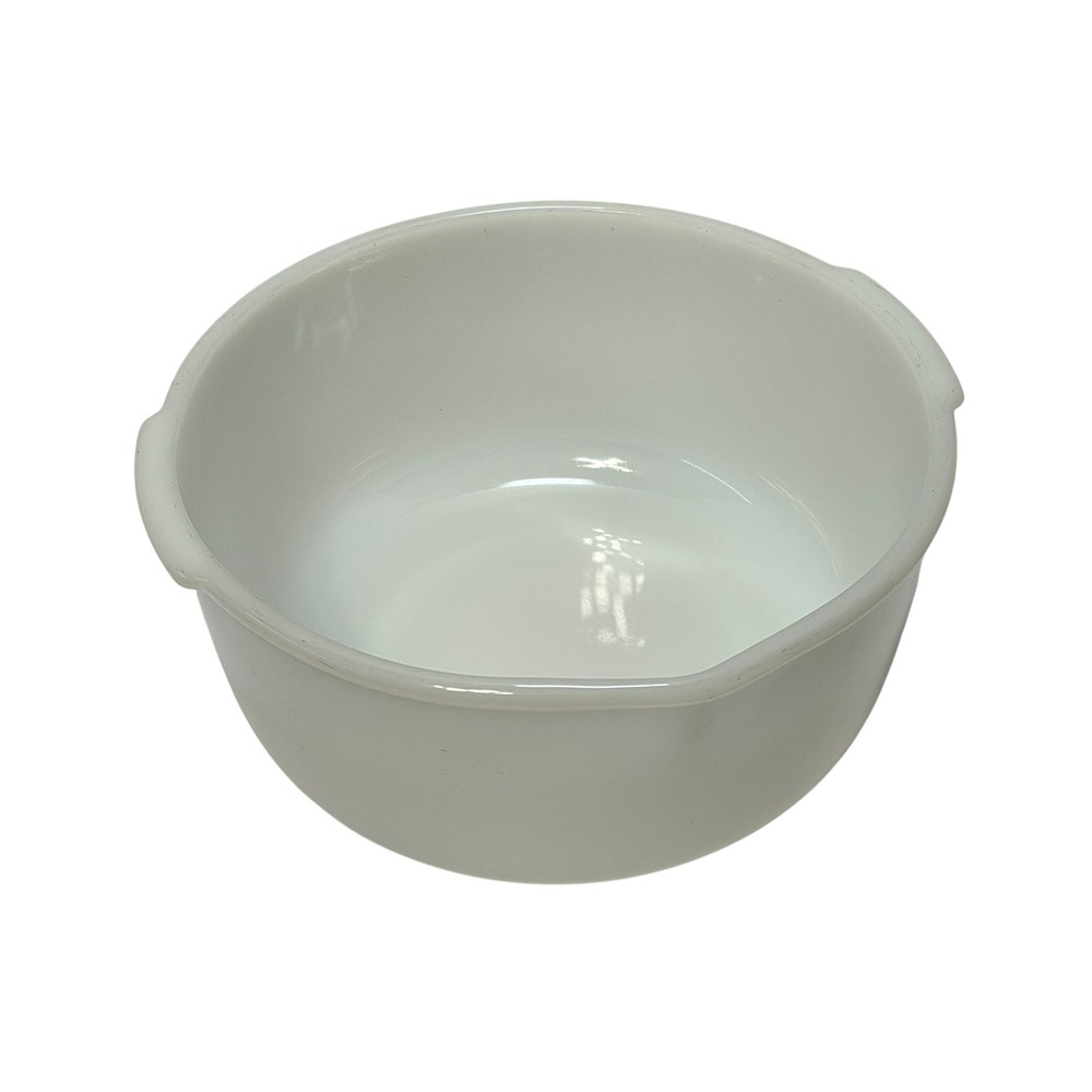 Vintage Fire-King for Sunbeam Milk Glass Pour Spout Mixing Bowl White 9.5in